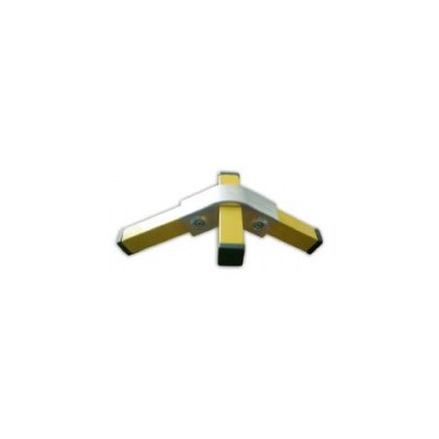 RAC 120° carré 25x25mm | raccord 3 tubes assemblés à 90° et 120°