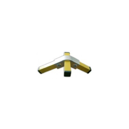 RAC 120° carré 25x25mm | raccord 3 tubes assemblés à 90° et 120°